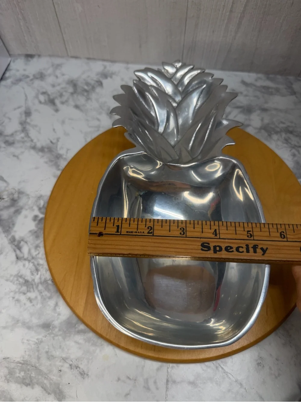 Mariposa Pineapple Decorative Serving Dish Candy Bowl Hawaiian Beach Theme
